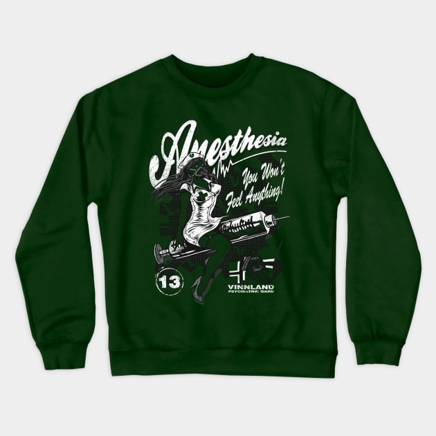 ANESTHESIA (GREEN) Crewneck Sweatshirt by joeyjamesartworx